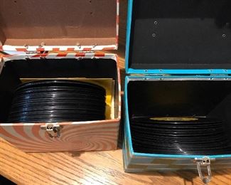 Vintage 45's records & cases