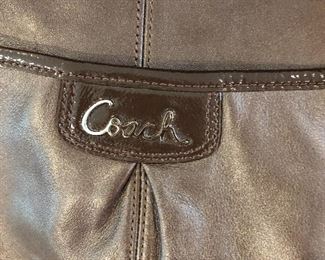 Coach brown leather bag