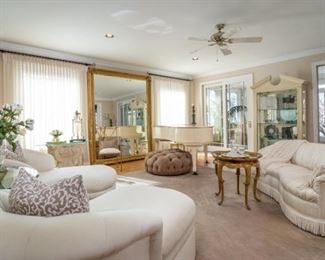Baby Grand Piano, chaise lounges, accessories
