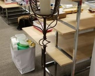 TALL IRON CANDLE HOLDER