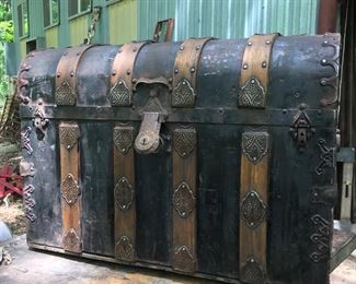 Several great old trunks