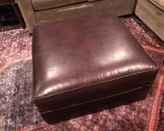 Broyhill Leather Storage Ottoman