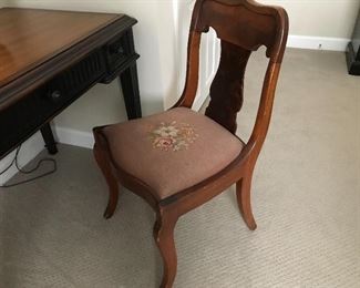 Chair with Needlepoint Seat