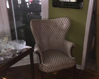 Pair of butterfly wing chairs
