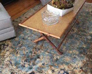 Folding bamboo table