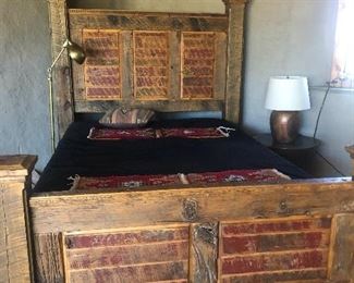 Beautiful queen bed.