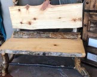 Pine bench