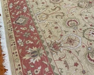 Pottery Barn 8x 12 wool rug/ perfect cond