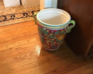 Large pottery jug from Italy