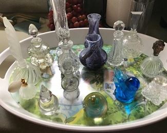 Collection of perfume bottles and other smalls