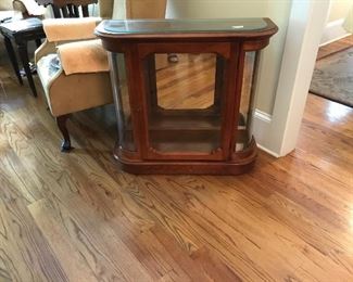 Really cool curved glass display cabinet