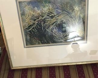 Beautiful bird's nest art work