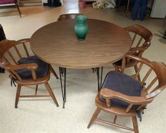 Dining table and chairs