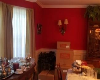 full dining room and china pieces