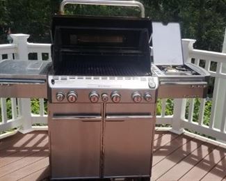 weber grill with side burners