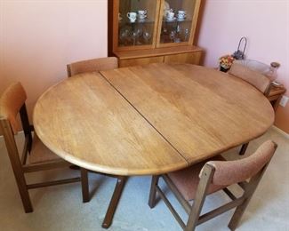 Vintage Teak Wood Dining Table Set