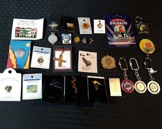 Collectible pins, magnets and keychains