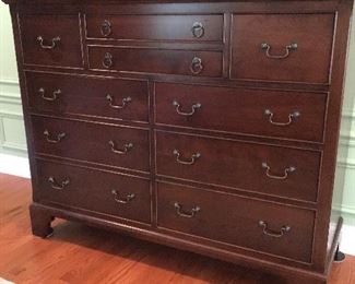 Nichols & Stone & Co 55” x 45” Dresser with two Jewelry Drawers - 1 year old