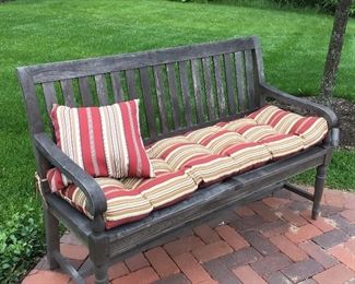 Teak Wood Bench - one of two