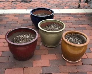 FOUR Large Planter Pots