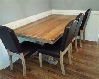 Nice dining room table with 4 chairs