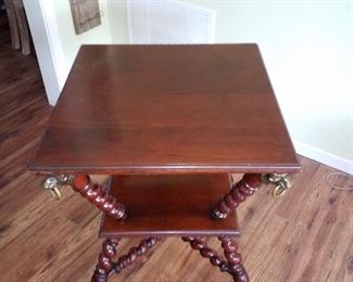 Antique table with lions