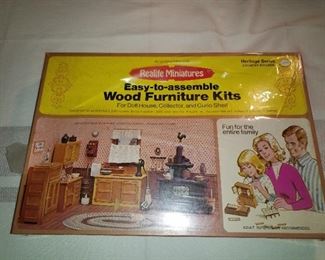 Vintage doll furniture