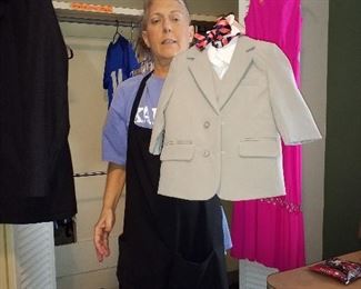 Child suit with bow tie