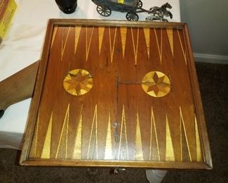 Antique backgammon