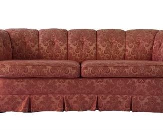 Pink Hollywood Regency Sofa