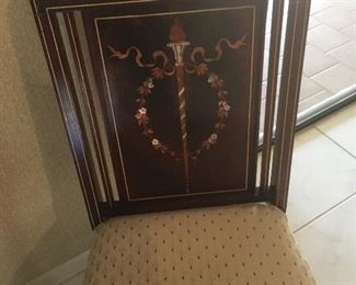 beautiful inlaid mother of peal set- settee and 2 chairs