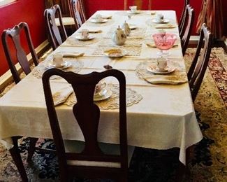 Lexington Cherry Dining Room Table and Chairs
