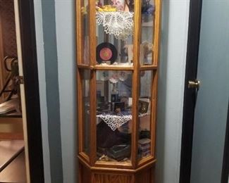 Antique curio cabinet.