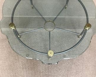 Top View of Glass Top Coffee Table