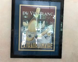 Du Vin Blanc Extraordinaire Framed Print