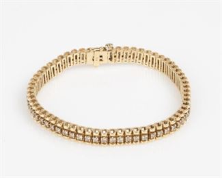 49: 14K Diamond Tennis Bracelet 2.0ctw