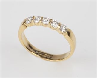 57: 18K Diamond Anniversary Ring by Bailey, Banks, & Biddle