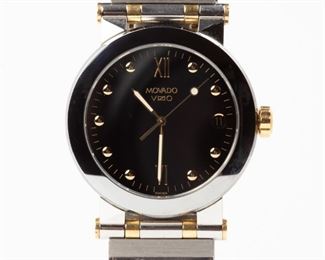 84: Movado Vizio Stainless Steel Date Watch