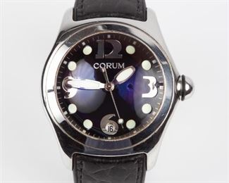 86: Corum Boutique Bubble Stainless Steel Date Watch