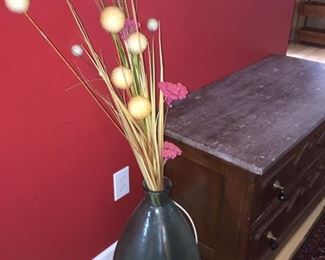 Arrangement  and vase $30 