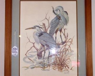 There are MANY Framed Prints by Bill Wesling, Listed Artist (1925-1990).  Renowned Wildlife Artist from Ocala, Florida.