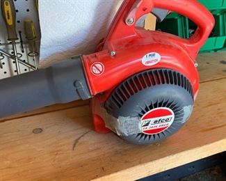 Gas powered leaf blower and sucker