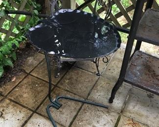 Salterini wrought iron lily pad table