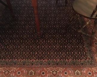 Bijar, Iranian rug, rust colors (7'7" x 6'5")