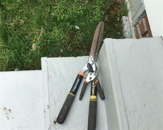 assorted tools and garden tools