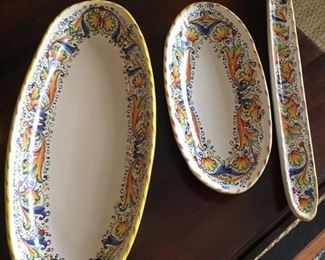 Italian hand painted ceramic ware