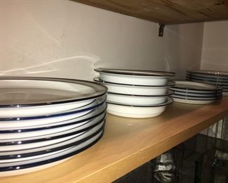 Dansk dinner plates, salad plates, & soup bowls