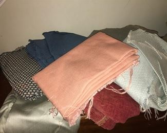 Assorted fabrics, mostly upholstery weight