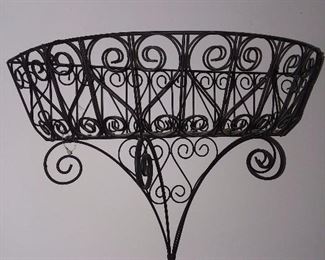 Ornate Wire Wall Hanging Basket