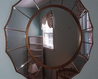 BEAUTIFUL Collection Of Mirrors Including Ornate Carved Antique Mirrors, Sunburst Mirrors, Etched Mirrors, And Many Others